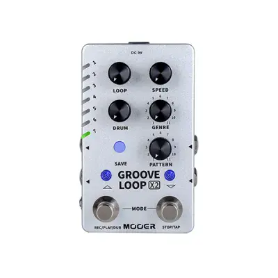 Mooer Groove Loop X2 Stereo Looper & Drum Machine