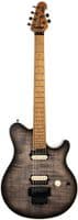 Music Man Axis Charcoal Cloud Flame Guitar Satin, Roasted Neck