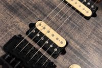 Music Man Axis Charcoal Cloud Flame Guitar Satin, Roasted Neck