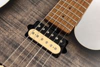 Music Man Axis Charcoal Cloud Flame Guitar Satin, Roasted Neck