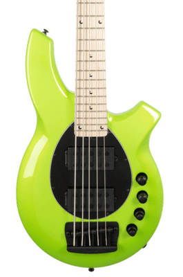 Music Man Bongo 5 HH - Mantis Green - Maple - Black PG - Black Hardware