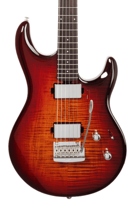 Music Man Luke 4 Maple Top Afterburn