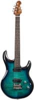 Music Man Luke 4 Maple Top, Blue Dream, Roasted Figured Neck