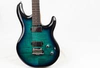 Music Man Luke 4 Maple Top, Blue Dream, Roasted Figured Neck