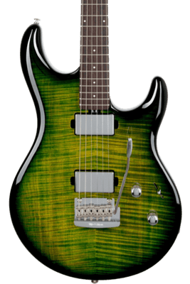 Music Man Luke 4 Maple Top Gator Burst, Roasted Figured, Chrome Hardware