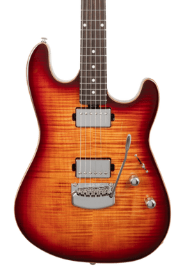 Music Man Sabre Guitar HH Trem - Afterburn - No Pickguard  - Chrome Hardware