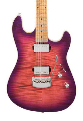 Music Man Sabre Guitar HH Trem - Purple Lotus - No Pickguard - Chrome Hardware