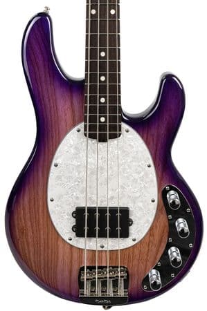 Music Man StingRay Special 4 String Bass, Purple Sunset, Roasted Neck