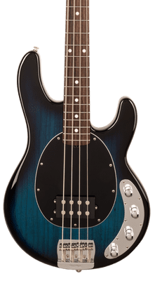 Music Man StingRay Special HH - Pacific Blue Burst - Roasted Maple/Rosewood - Black PG - Chrome