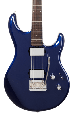 Musicman Luke 4 - HH - Butane Blue - Roasted Figured Maple/Rosewood - Chrome Hardware