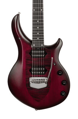 Musicman Majesty - Amaranth Red - Ebony - No Pickguard - Chrome Hardware