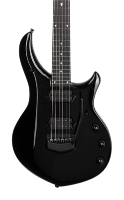 Musicman Majesty - Black Frosting - Ebony - No Pickguard - Black Hardware