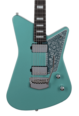 Musicman Mariposa - Dorado Green - Roasted Maple Neck Ebony Fretboard - Turbulent Pickguard