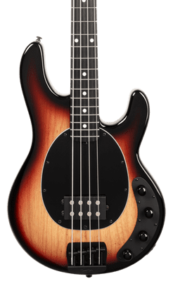 Musicman StingRay Special - Faded Vintage Sunburst - Roasted Maple/Ebony - Black PG - Black