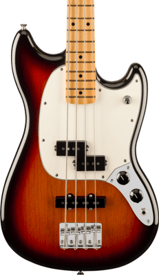 Player II Mustang Bass PJ, Maple Fingerboard, 3-Color Sunburst
