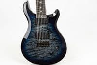 PRS SE Mark Holcomb SVN 7 String, Hand-Signed, Blue Burst, Inc Gigbag