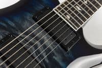 PRS SE Mark Holcomb SVN 7 String, Hand-Signed, Blue Burst, Inc Gigbag