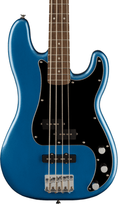 Squier Affinity Series Precision Bass® PJ, Laurel Fingerboard, Black Pickguard, Lake Placid Blue