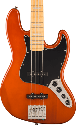 Squier Classic Vibe Active '70s Jazz Bass, Maple, Black Pickguard, Mocha