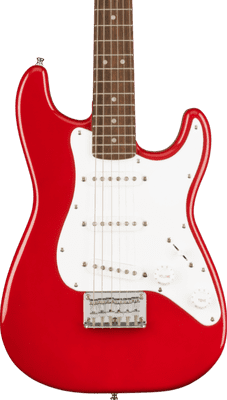 Squier Mini Stratocaster®, Laurel Fingerboard, White Pickguard, Dakota Red