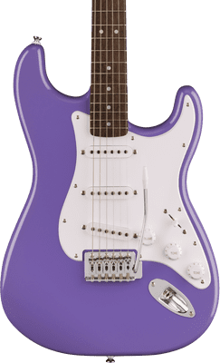 Squier Sonic Stratocaster White Pickguard, Ultraviolet