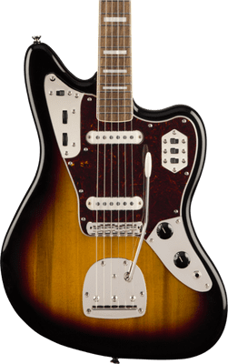 SquierClassic Vibe '70s Jaguar, Laurel , 3-Color Sunburst