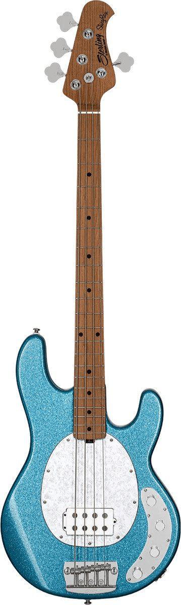 ベース Musicman RAY34 Blue Sparkle Sterling Sterling by Music Man StingRay RAY34 Sparkle Bass Blue