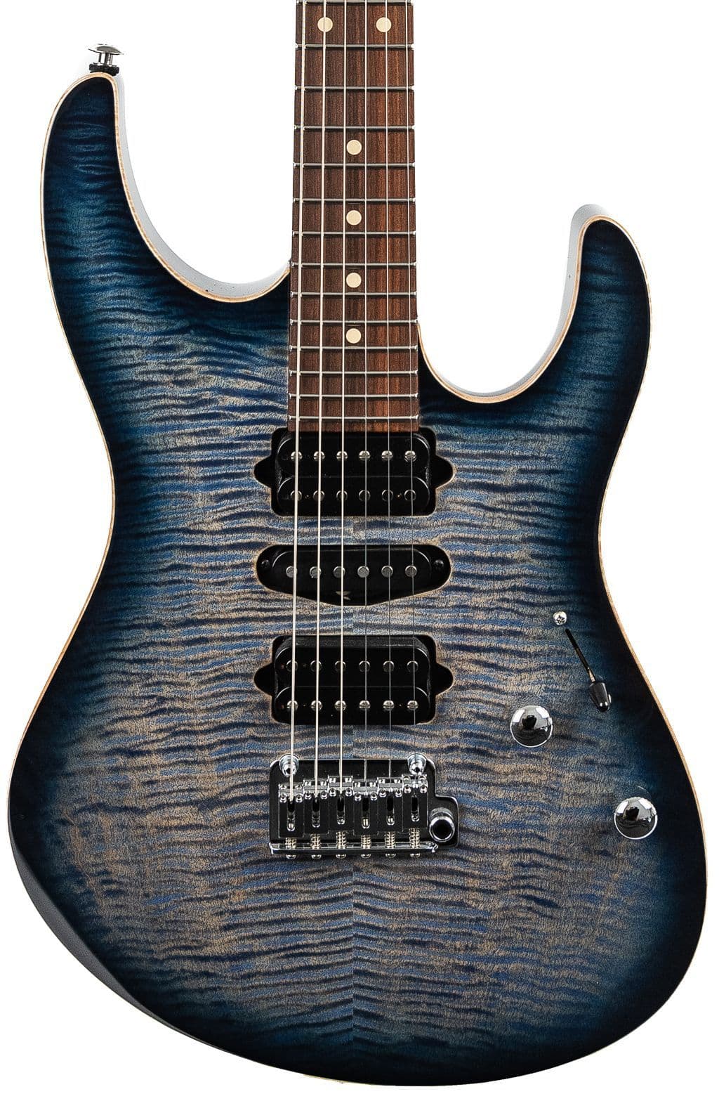 Suhr Modern Plus Faded Trans Whale Blue Burst Pau Ferro