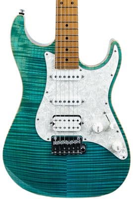 Suhr Standard Plus, Bahama Blue, Roasted Maple fingerboard, HSS, SSCII