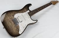 Suhr Standard Plus Trans Charcoal Burst Roasted Maple