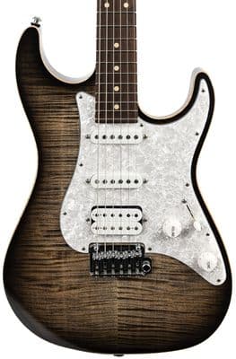 Suhr Standard Plus Trans Charcoal Burst Roasted Maple