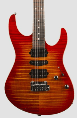 Surh Modern Plus, Fireburst, Pau Ferro fingerboard, HSH