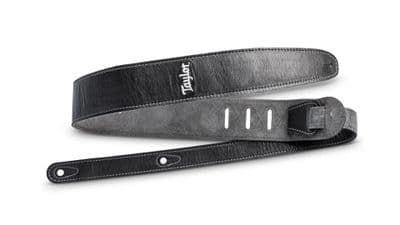 Taylor 2.5" Black Leather and Suede Guitar Strap