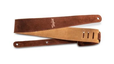 Taylor 2.5″ Embroidered Suede Guitar Strap Honey Gold (4402-25)