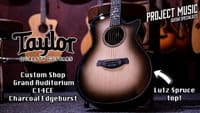 Taylor Custom Shop Grand Auditorium C14CE Charcoal Edgeburst Guitar