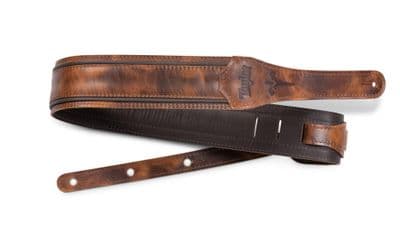 Taylor Fountain Strap, Leather, 2.5" Weathered Brown
