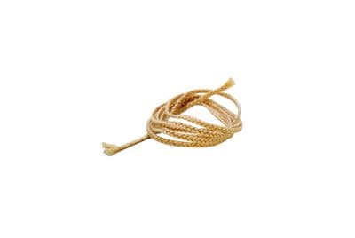 1 Metre of Wick, 3mm, Flat, Twisted & Braided Cotton, Unwaxed, Paraffin Wax. S7821