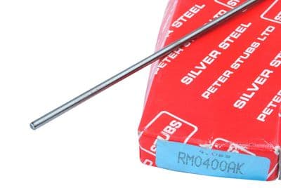 1 X 0.75 mm or 30 throu DIA x 333mm Long Silver Steel Rod Bar. Made by STUBS LTD. UK MADE. M0702