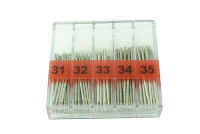 100 x EXTRA LARGE Spring Bars 31mm, 32mm, 33mm, 34mm, 35mm. Watch Making. J1250