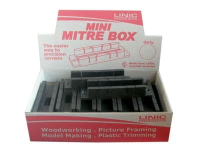 20 x Mini Mitre Box in Display Box.  Linic UK Made MB0510