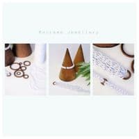 8x Small 12mm-45mm Round Brown Plastic Rings Hoops, Macrame, Keyring, Earrings, Pendant. S7850