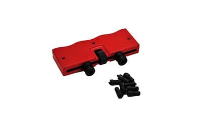 Adjustable Watch Screw Back Case Opener with Interchangeable Fittings, Red. J2195