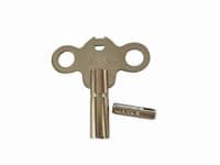 Assortment of 36 Clock Winding Keys in Storage Box. J2065