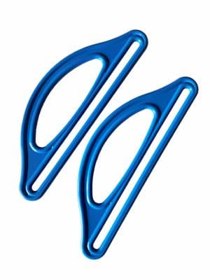 Bag Handles, Long, 1 Pair of Blue Plastic Bag Handles, Make Your Own. S7792