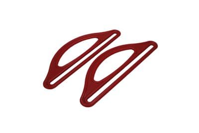 Bag Handles, Long, 1 Pair of Red Plastic Bag Handles,  Make you own. S7792