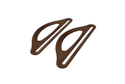 Bag Handles, Long, 1 Pair of Wood Effect Plastic Bag Handles, Make Your Own. S7792