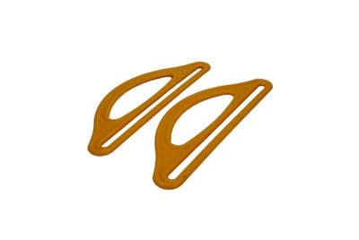 Bag Handles, Long, 1 Pair of Yellow Plastic Bag Handles, Make Your Own. S7792