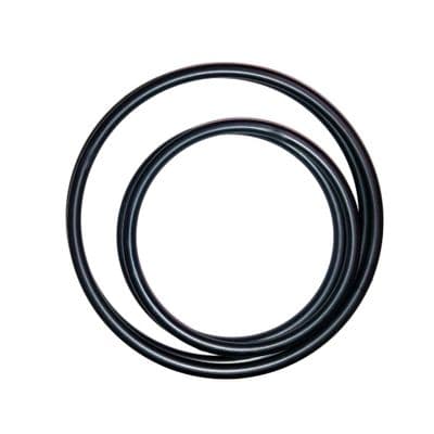 Bag Handles, Round, Set x 4 Black Plastic Bag Purse Handles, Small & Large Pair, Macrame. S7798