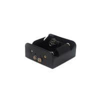 Battery Holders, Pack of 5 Open Holders with Snap Connector, Holds 2 D Type Batteries. E3313