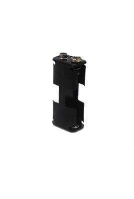 Battery Holders, Pack of 5 Open Holders with Snap Connectors, Holds 2 AA Type Batteries. E3323